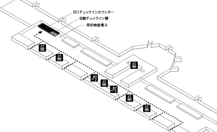 羽田空港 第1ターミナルの地図