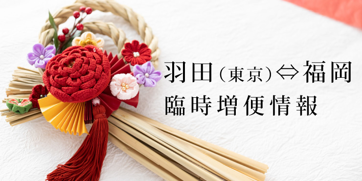 羽田（東京）⇄ 福岡線 臨時増便運航