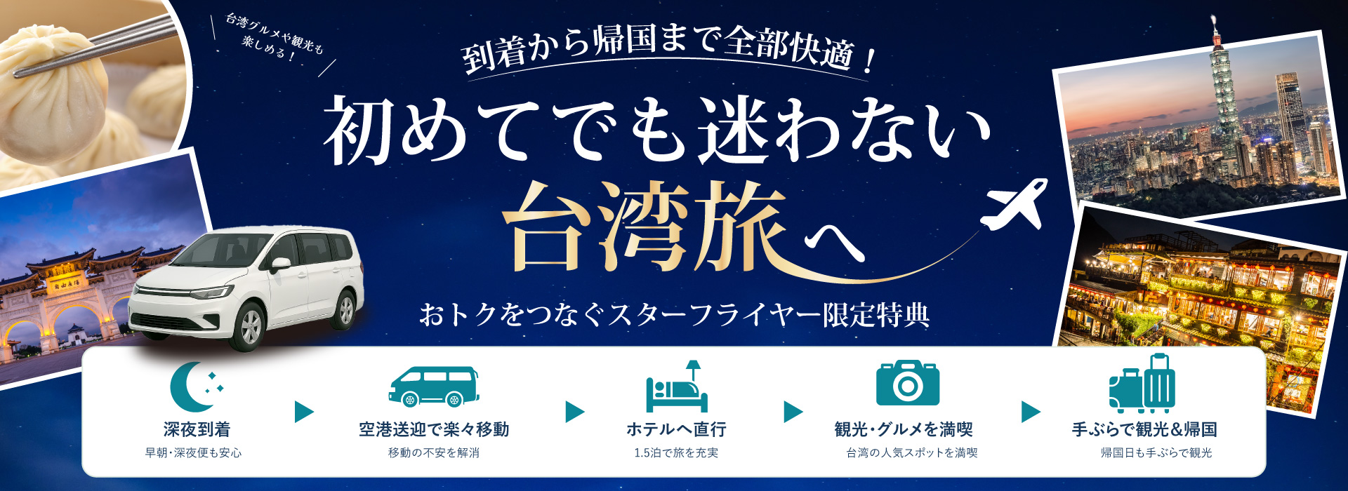 初めてでも迷わない台湾旅へ。