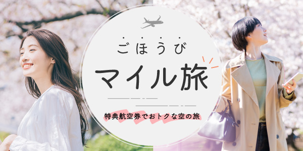 貯まったマイルで気軽な空の旅