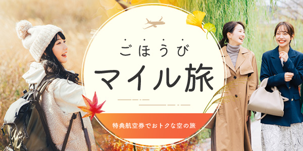 貯まったマイルで気軽な空の旅