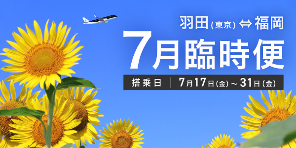 7月臨時便運航