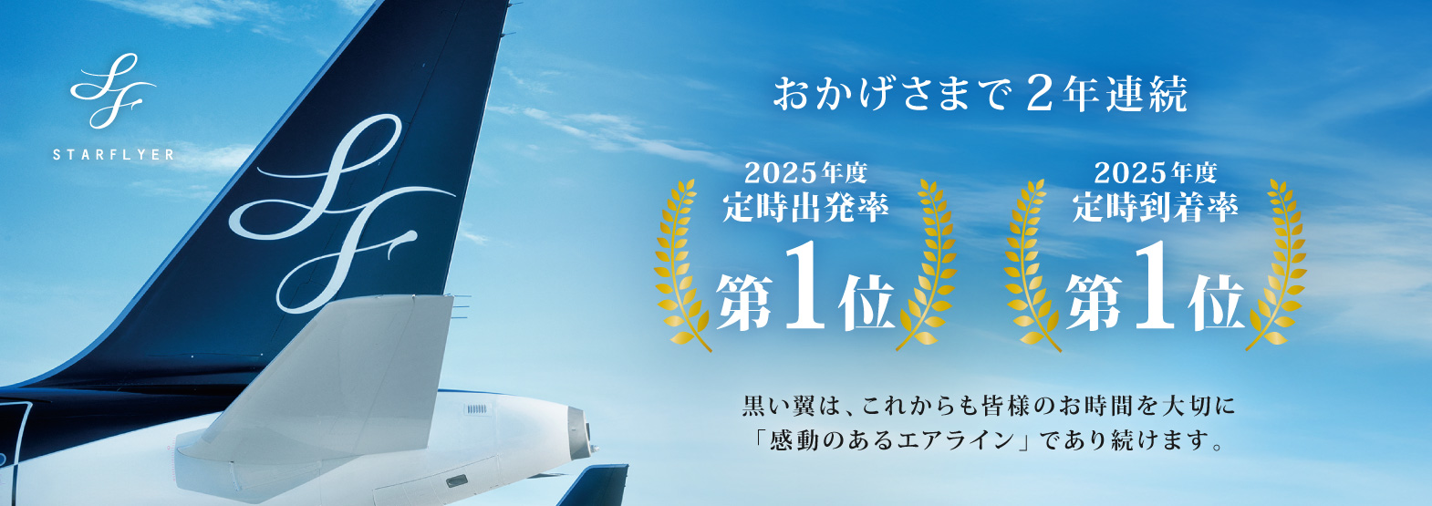 2025年度 定時運航率2冠達成