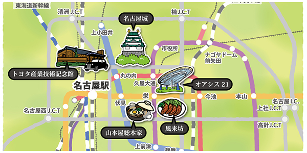 名古屋観光マップ
